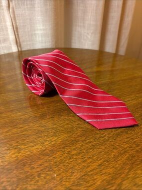 Red Striped Power Tie